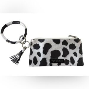 Simply Southern Cow Print Zippered Wallet/Zippered Pouch